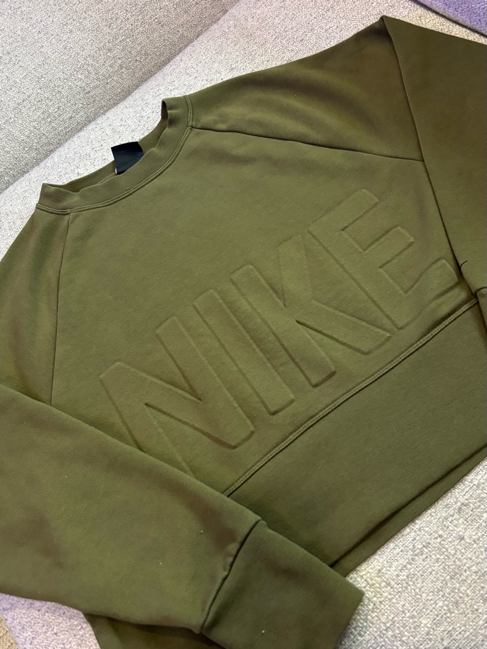 Nike Embossed Boxy Oversized Sweatshirt - Picture 1 of 3
